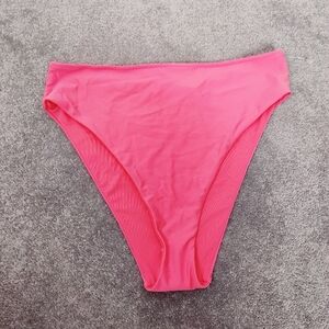 Aerie Women's Bikini Bottom High Cut Cheeky in Coral Size XL NEW Beach Vacation